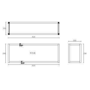 SGS Living Room Decro Aluminum Wall Shelf Combination