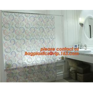 CAT'S EYE GRAIN GREEN SHOWER CURTAIN, Custom Printed Hookless Shower Curtain