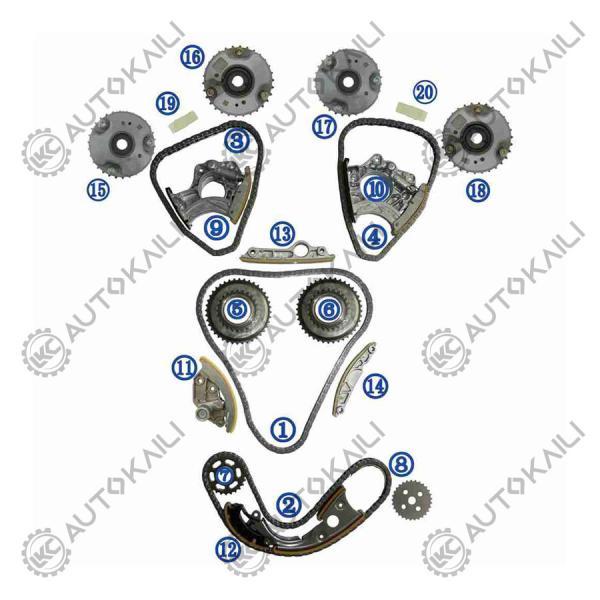 Timing Chain Kit For AUDI/VW CPAA/CVBA/CLXA AUDI A8L 4H8 150KW 2.5L 09-14 A6L