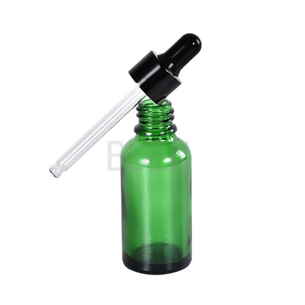 Cylinder Glass Dropper Bottle Empty Inner Plug With Aluminum Cap 15ml