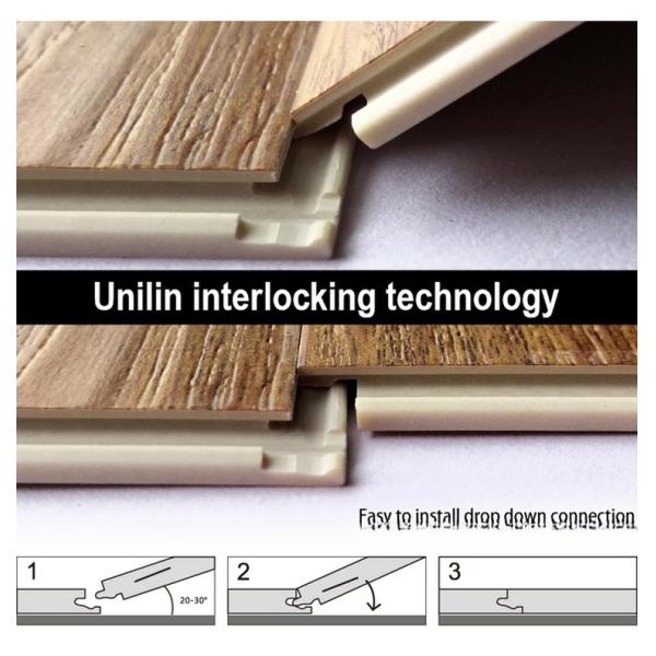 Unilin Click Lock Installation Spc Marble Stone Plastic Composite Tile Wood Flooring