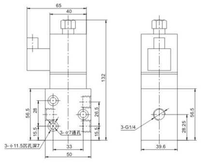 2.4Mpa Solenoid Operated Directional Control Valve G1/8 External Pilot Operated