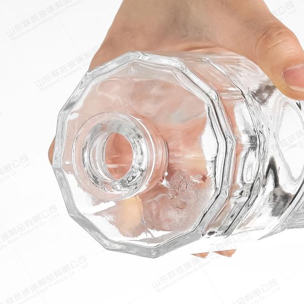 Body Material Glass Cylinder Bottle 350ml 550ml 750ml for Liquor Vodka Whisky