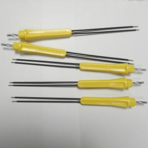 304 Stainless Steel Bipolar Needle Electrode Plastic Slip Resistant