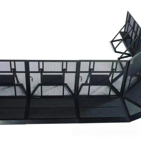 Foldable Crowd Barricades Portable Aluminum Crowd Control Safety Barriers