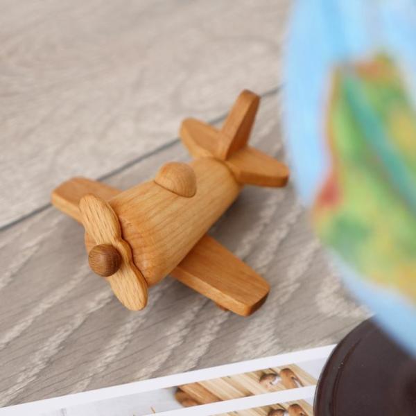 Personalised Handmade Wooden Plane Montessori Toys ISO9001 Approved
