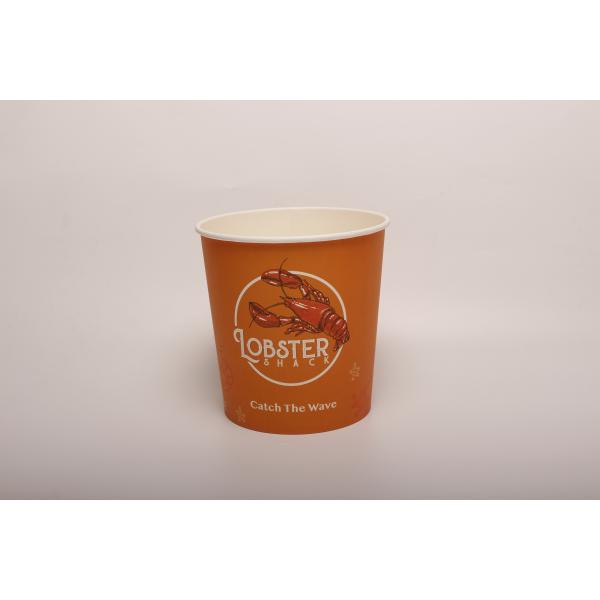 Disposable Paper Bucket with Grease-Proof Coating: Easy to Use & Clean