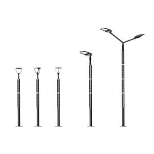 Cylindrical IP66 Outdoor 100WP Solar Powered Street Lights
