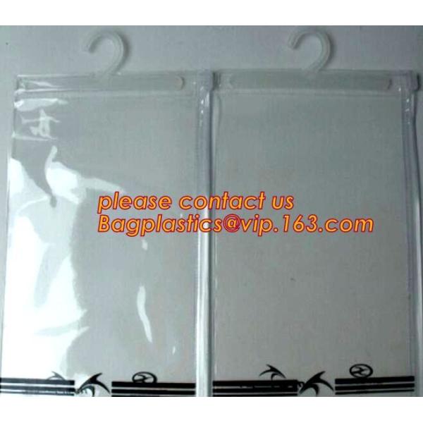 hanger bag with zip lock on the top,Frosted Zip lockk bag EVA PVC hanger bag for clothes, EVA frost drawstring bag, Froste