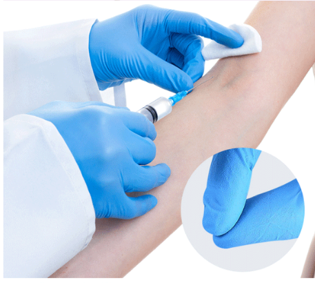 Medical Disposable Industrial Nitrile Gloves Medium Industrial 4.5g Blue Nitrile Gloves