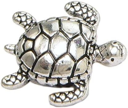 160pcs Antique Lovely Turtle Pendant Silver Bead Charms Fit Original Bracelet 9x7mm