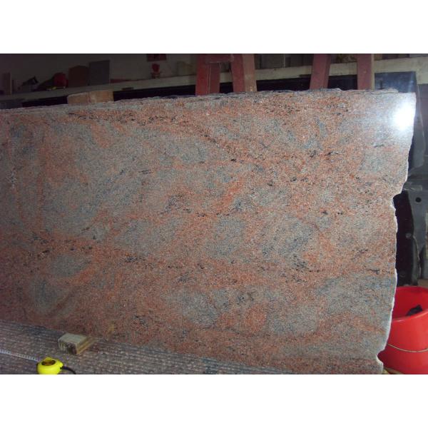 Indian Multicolor Red Granite Floor And Wall Tiles High Density CE Certification