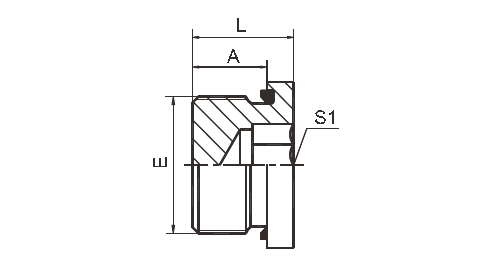 4mn - Wd Metric Hollow Hex Plug Male Captive Seal cold - Forged Technics
