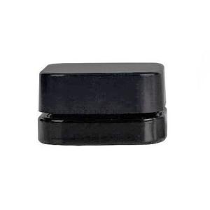 Quality 5mL Cube Black Concentrate Container Child Resistant Concentrate Glass Jar for sale
