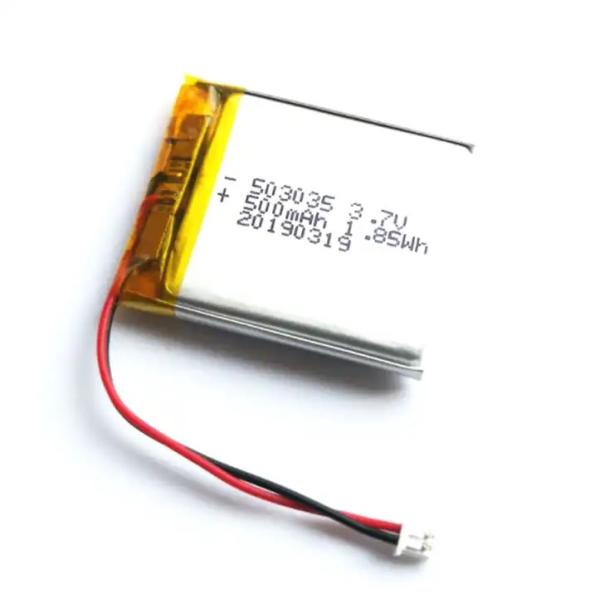 KC CB IEC62133 Approved High Quality Super Power Lipo503035 3.7V 500mAh Rechargeable Li-Ion Flat Battery