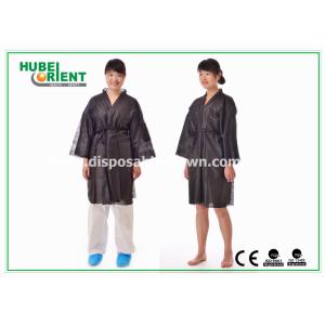 Quality Breathable Soft Nonwoven Polypropylene Disposable Bathrobe for Spa Sauna for sale