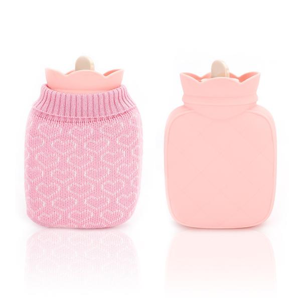 Soft Rubber Hot Water Bottle With Cover 2 Liter Hot Water Bag For Menstrual Cramps Back Pain Relief