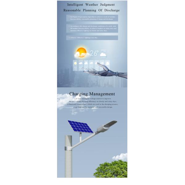 6500K OSRAM LED 80W Solar Powered Road Lights With 3.2V 70AH Battery
