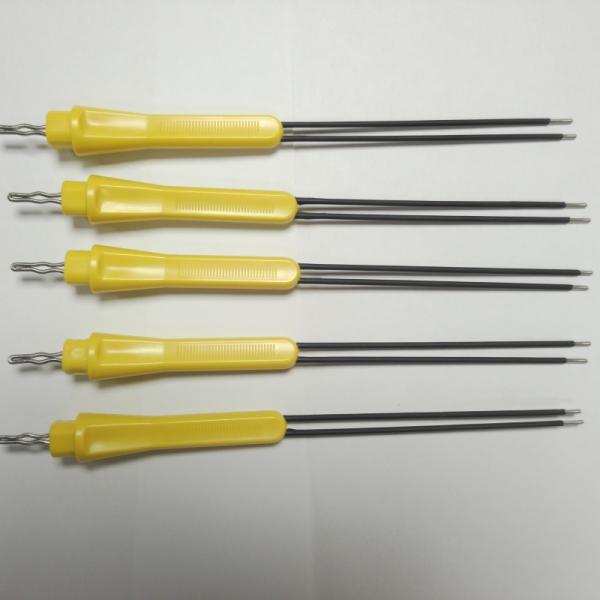 304 Stainless Steel Bipolar Needle Electrode Plastic Slip Resistant