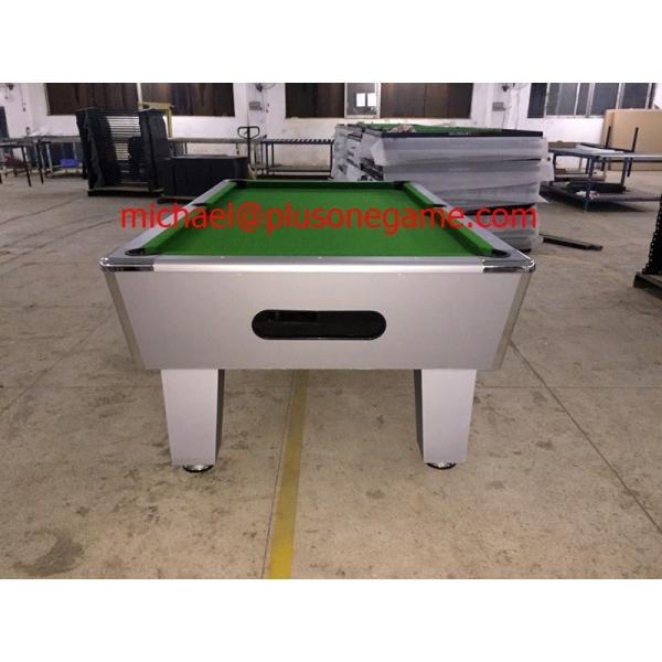 Manufacturer Coin Operated Pool Table 8' Wood Pay Pool Table with Wool Felt playing court