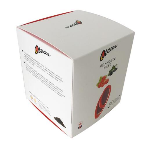 Pantone 4 Color Cardboard Tea Packaging Offset Printing Tea Carton Boxes