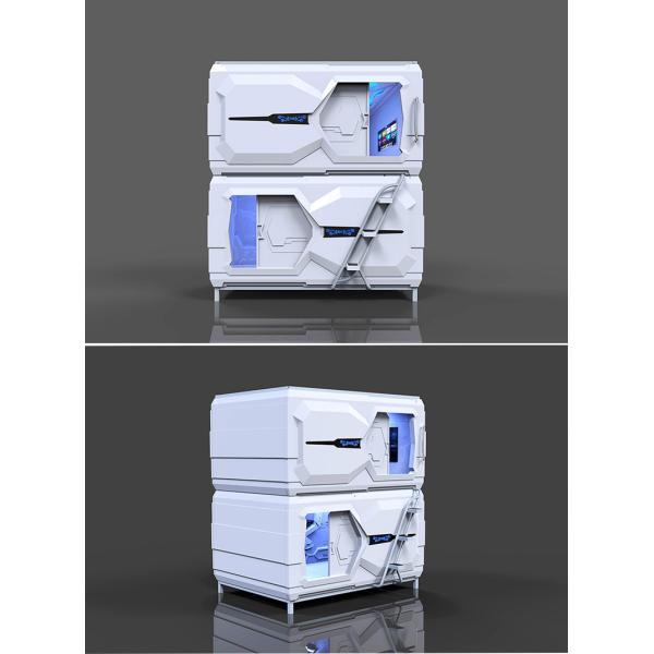 Technical Space Capsule Bed , Japanese Pod Beds For Capsule Hotel Double Bed