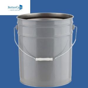Metal Unlined Paint Cans , 5 Gallon Paint Buckets With Lids