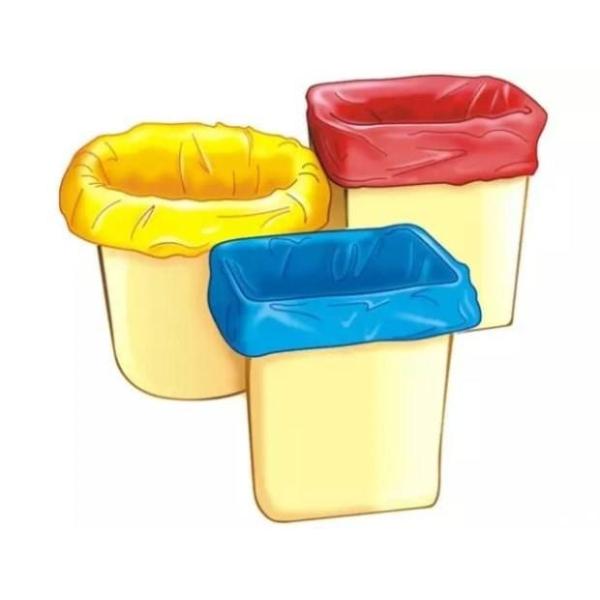 Disposable HDPE Plastic Pedal Waste Bin Liners / Garbage Bin Liners Multi Colored