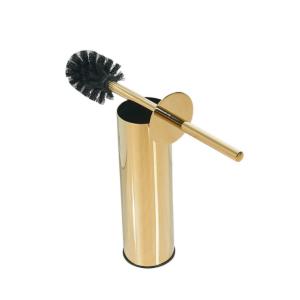 China Gold Standing Toilet Cleaning Brush Holder Toilet Brush Accessories on sale