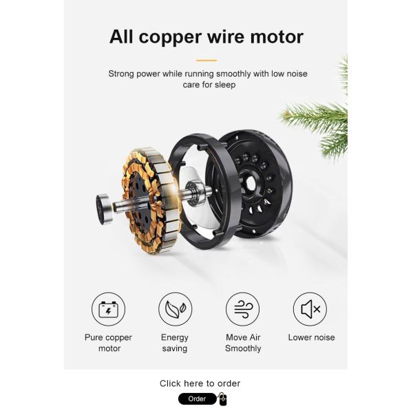 Modern Bedroom Decorative 44-inch LED Ceiling Fan with Remote Control and AC Motor