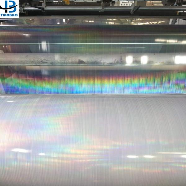Soft PET Film Transparent Holographic Cold Lamination Film for Professional Finishing