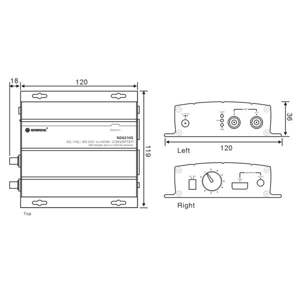 AC Coupling Single Mode Fiber Transceiver 165MHz Frequency Bandwidth
