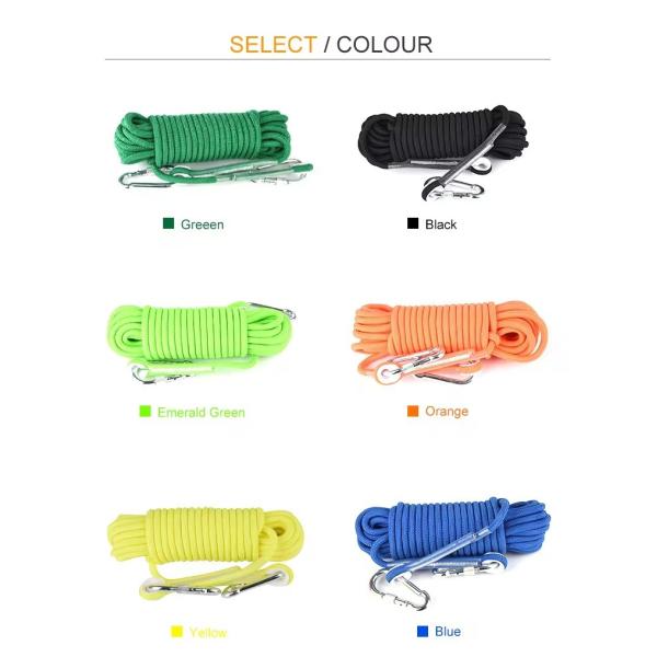 Outdoor Life-Saving Emergency Rescue Rope Wear-Resistant Rock Rope For Camping & Hiking
