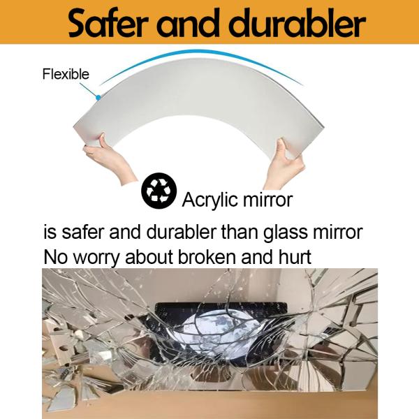 Acrylic Sheet Mirror Custom Design House Decor Wall Plastic Adhesive Stickers For Home