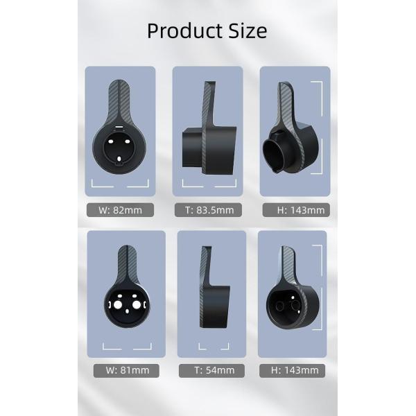 Waterproof and Dustproof J1772 Type 2 EV Charger Plug Holder 200 gram