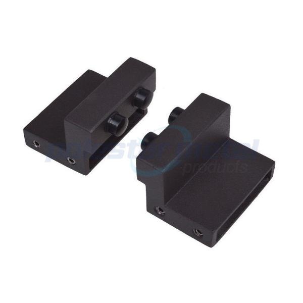 Satin Black Steel Decorative Door Hardware , Modern Sliding Barn Door Hardware Rail 2000mm