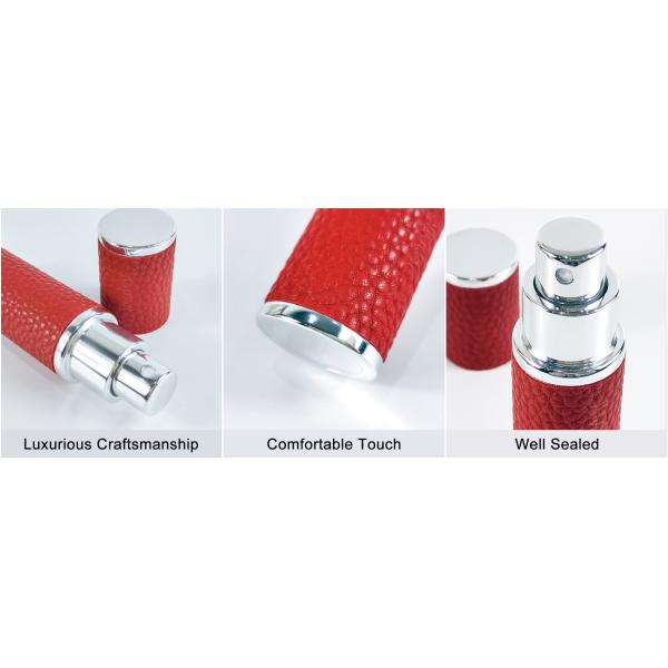 Customize Mini Empty Portable Luxury Cologne Travel Bottles 5ml 10ml 15ml Leather Perfume Atomizer