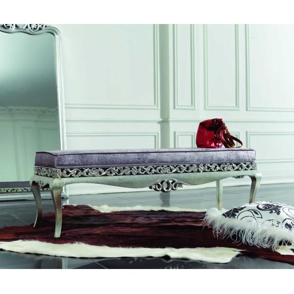 SGS Italian Luxury European Bedroom Furniture Purple Natural Wood King Bedroom Set