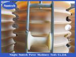 5kn Light Nylon Aerial Cable Stringing Block Roller With Hook