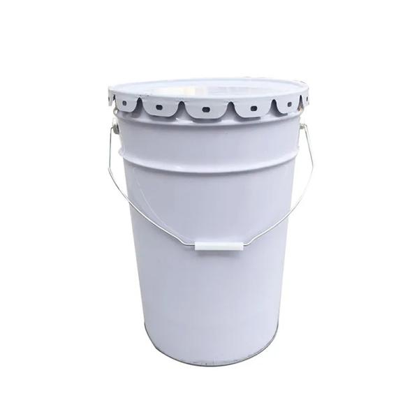 25 Liter Industrial Strength Oil Paint Bucket With Lid Rust Resistant Coating And Sturdy Steel Handle