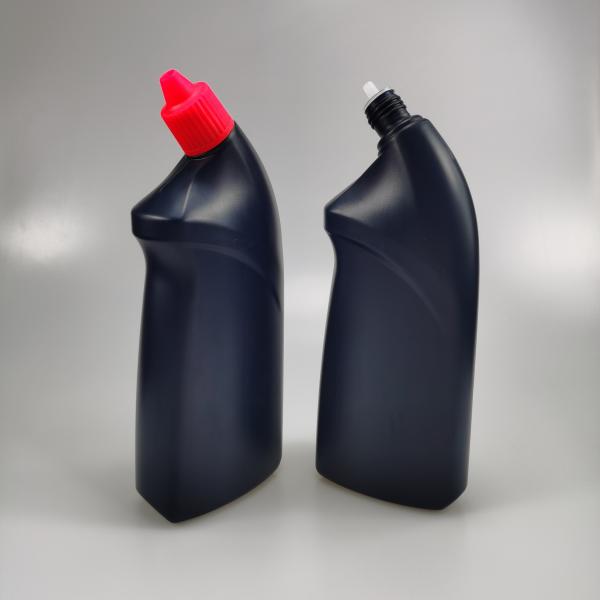 700ml HDPE Toilet Cleaner Bottle for Eco-friendly Toilet bowl Detergent Coating color