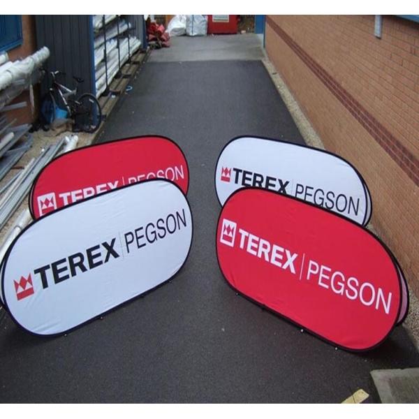 Portable Folding Pop up a-Frame Outdoor Event Display Flag Banner