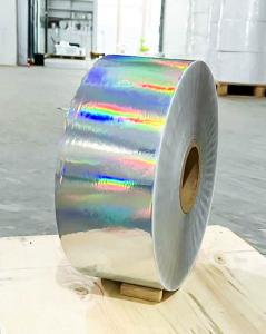 China Self Adhesive Holographic Label Paper , Laser Holographic Mylar Roll on sale