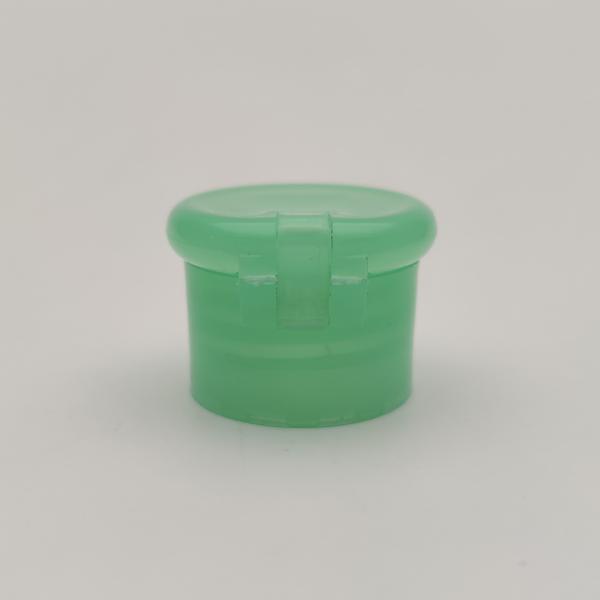 ISO9001 Green 2.6mm Hole Plastic Flip Top Cap For Soap Bottle