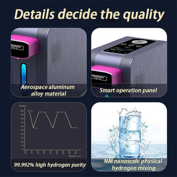 Multifunctional WEIZI 260V Hydrogen Water Machine All In One 205*440*368mm