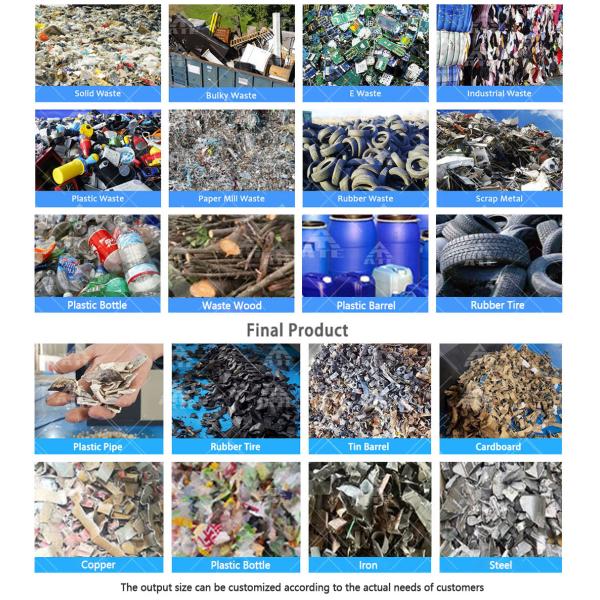 Car Bumper Metal Shredder Machine Scrap Electric Motor Shredder