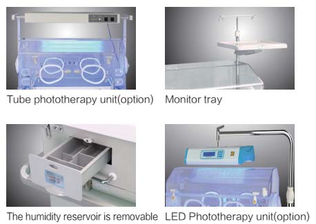 450VA Medical Infant Incubator 55dB Neonatal Incubator