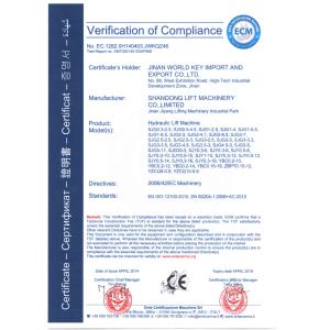 Shandong Lift Machinery Co.,Ltd Certifications
