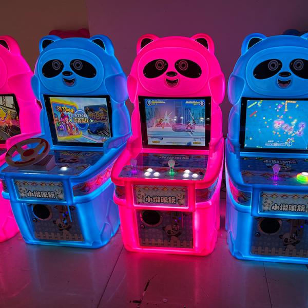 Children Panda Custom Arcade Cabinet Coin Operated Game Machine For Amusement Park