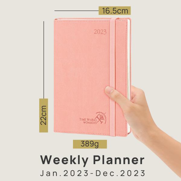 Pink Custom Academic Planner Medium Monthly Weekly Planner 2023 Softcover 12 Month